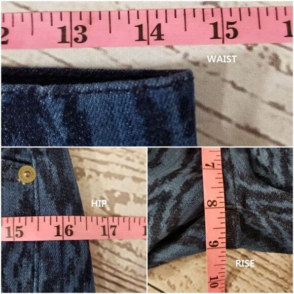 7 For All Mankind Womens Size 25 Low Rise Cutoff Side Slit Boho Denim Shorts - Picture 9 of 10